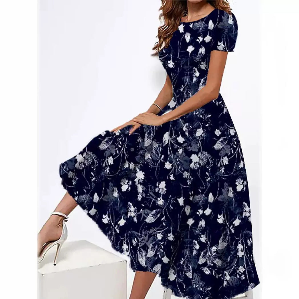 Women's Printed Summer Slim Fit Dress apparels & accessories