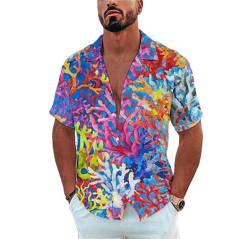 Men's Shirt Marine Organism Print apparel & accessories