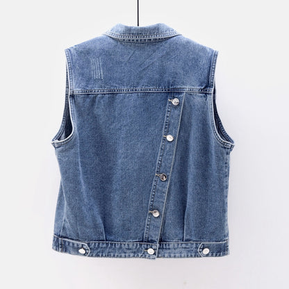 Women's denim vest apparel & accessories