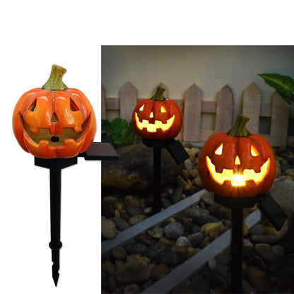 Solar Outdoor Courtyard Pumpkin Lamp halloween