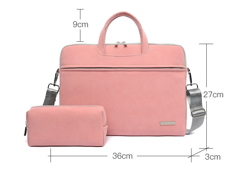 PU Leather Women Laptop Bag Notebook Carrying Case Briefcase apparel & accessories