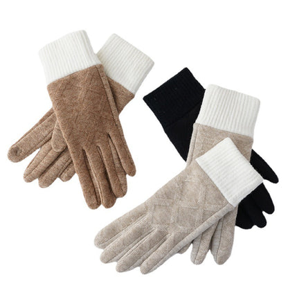 Women's Plush Closed Riding Outdoor Gloves apparels & accessories