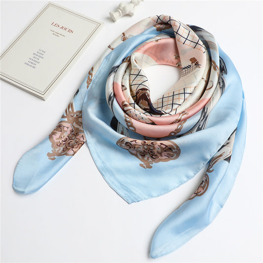 Fashion Chain Sunscreen Shawl Silk Scarf Women apparel & accessories