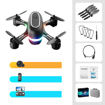 Mini Aerial Photography Gradient LED Remote Control Plane Gadgets