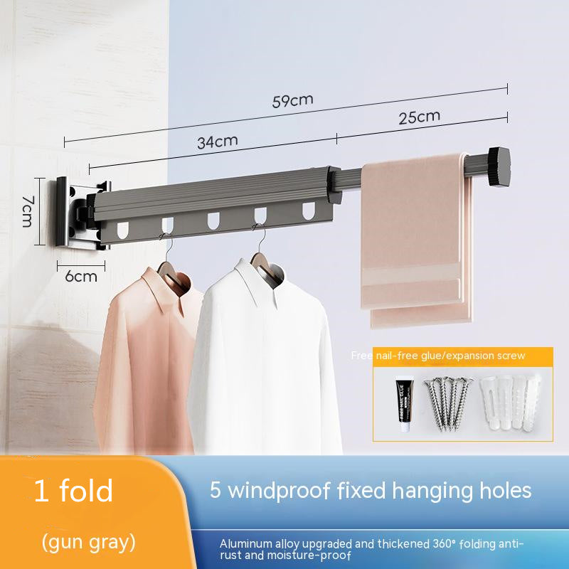 Suction Cup Folding Clothes Hanger Gadgets