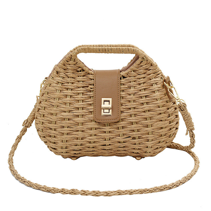 Women's Summer Woven Artistic Shoulder Bag apparel & accessories