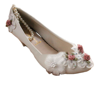 Women's Fashion Decorative Pearl Anklet Wedding Shoes Shoes & Bags