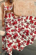 Two-piece Dress Summer Sexy Printed Vest And Skirt apparel & accessories