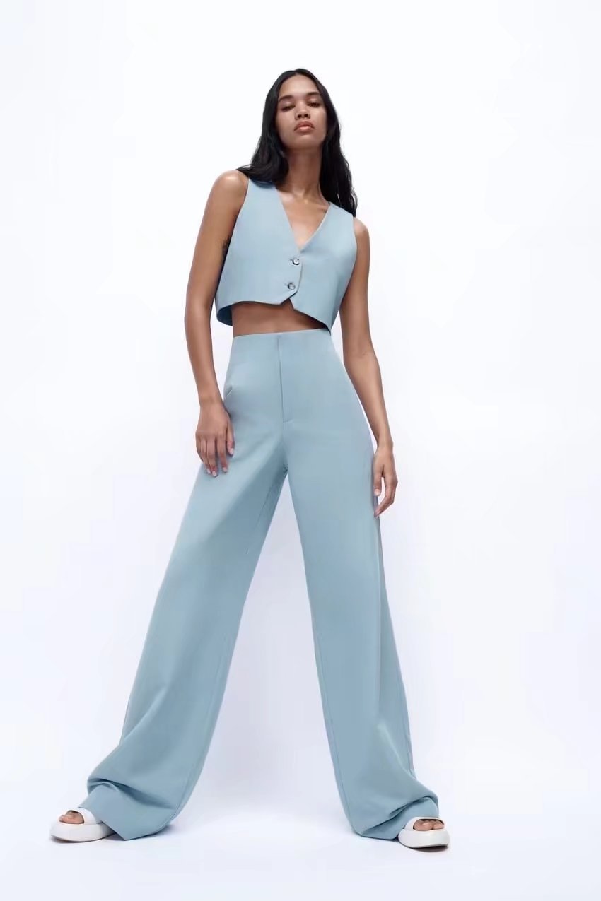 Short Vest Linen Trousers Suit apparel & accessories