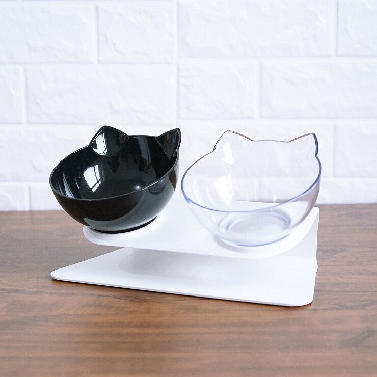 Non Slip Double Pet feeder Bowl With Raised Stand Pet feeder