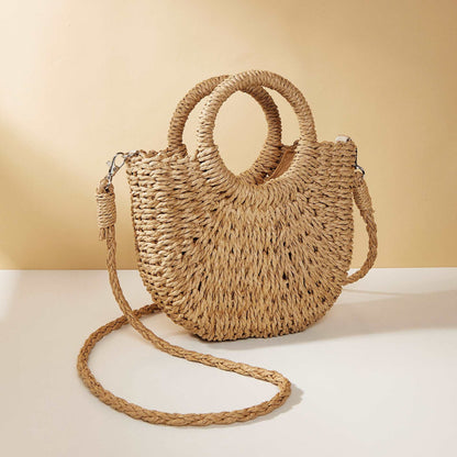 All-match straw Beach Bag One-shoulder Crossbody Shoes & Bags