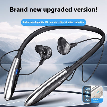 Neck Wireless Bluetooth Earphones 9D Stereo Surround Headphone Magnetic Gadgets