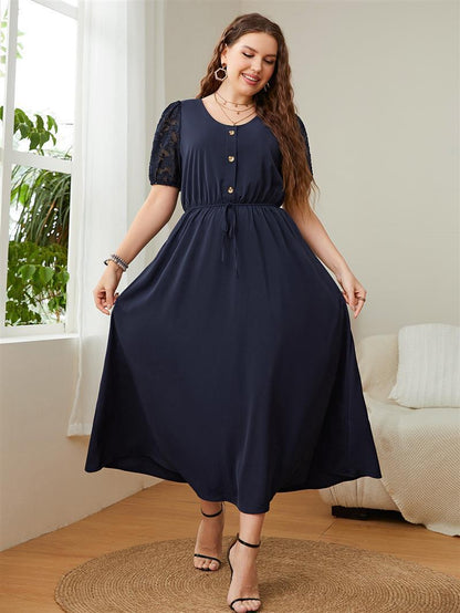 Black Fashion Personality Plus Size Women's Dress Dresses & Tops