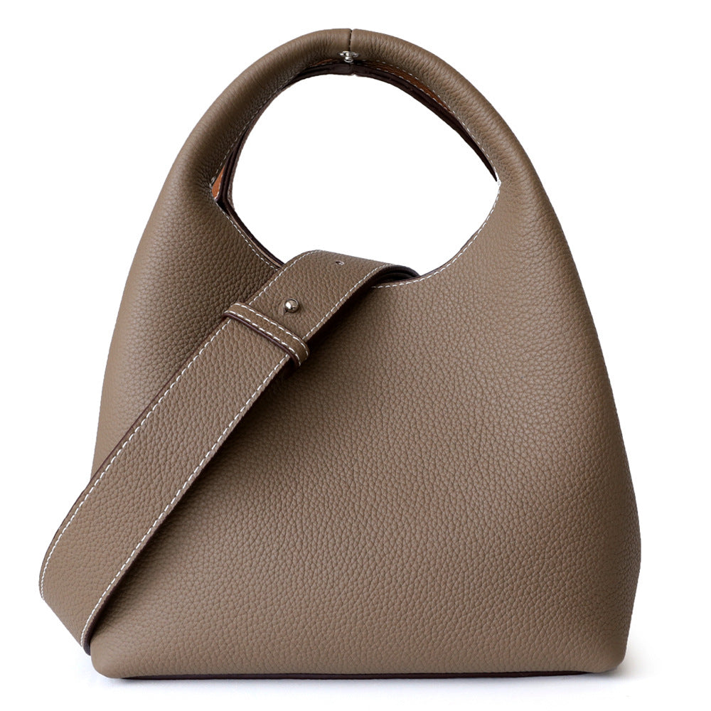 Versatile Handheld Women's Crossbody Shoulder Color Block Bucket Bag apparel & accessories