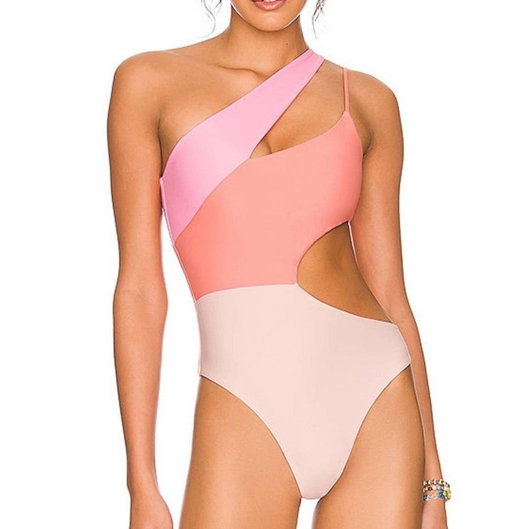 One Piece Fashionable Contrast Color Swimsuit apparel & accessories