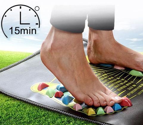 Reflexology Foot Massage Pad Cobblestone Walk Massager Mat Pain Relief Health Care Acupressure Mat fitness & sports