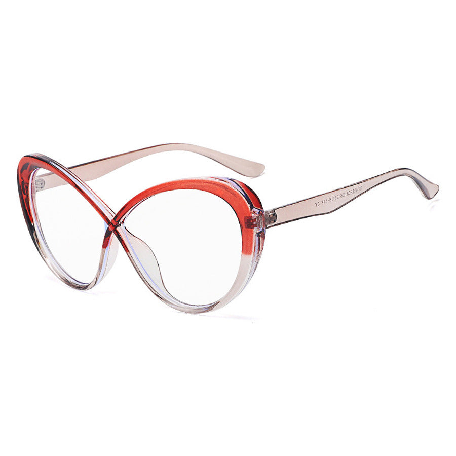 TR Contrasting Color Patchwork Anti Blue Light Glasses For Women apparel & accessories