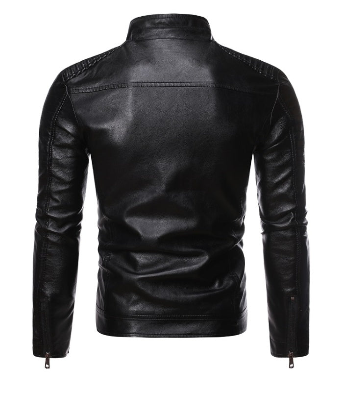 Zip decorative motorcycle jacket apparel & accessories