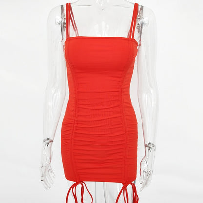 Articat Spaghetti Strap Sexy Backless Women Summer Dress apparels & accessories