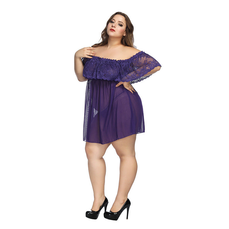 plus size lace shoulder dress Dresses & Tops