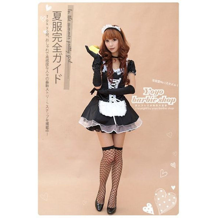 Masquerade Costume Party Maid Cosplay Suit halloween