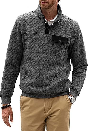 Simple Trendy Loose Sweater Long Sleeve Stand Collar Men apparels & accessories