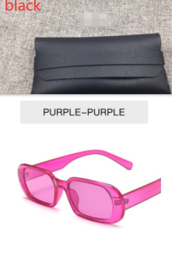 Retro Small Frame Sunglasses Female Candy Color Colorful Fashion Sunglasses apparel & accessories