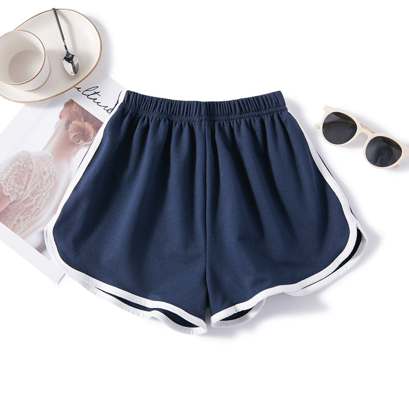 High waist three-quarter sports shorts apparel & accessories