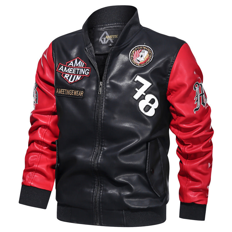 Men's Pu Jacket European And American Motorcycle Clothing Modern apparels & accessories