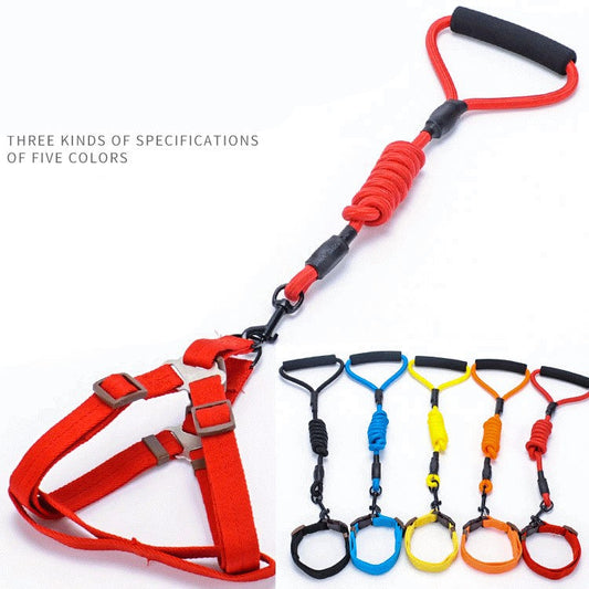 Pet  chest strap foam handle traction rope set Dog Harness