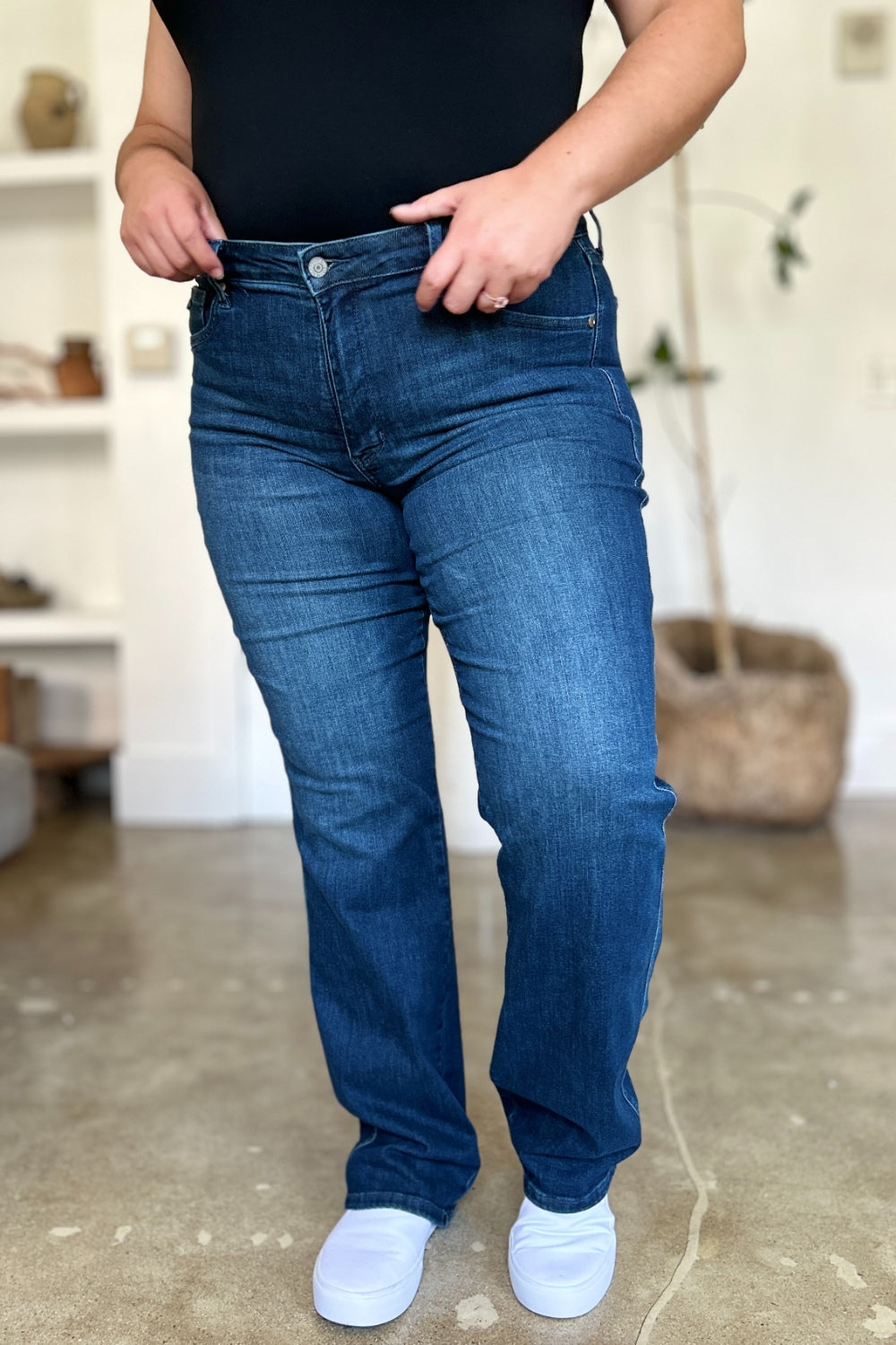 Judy Blue Tummy Control Straight Jeans Bottom wear