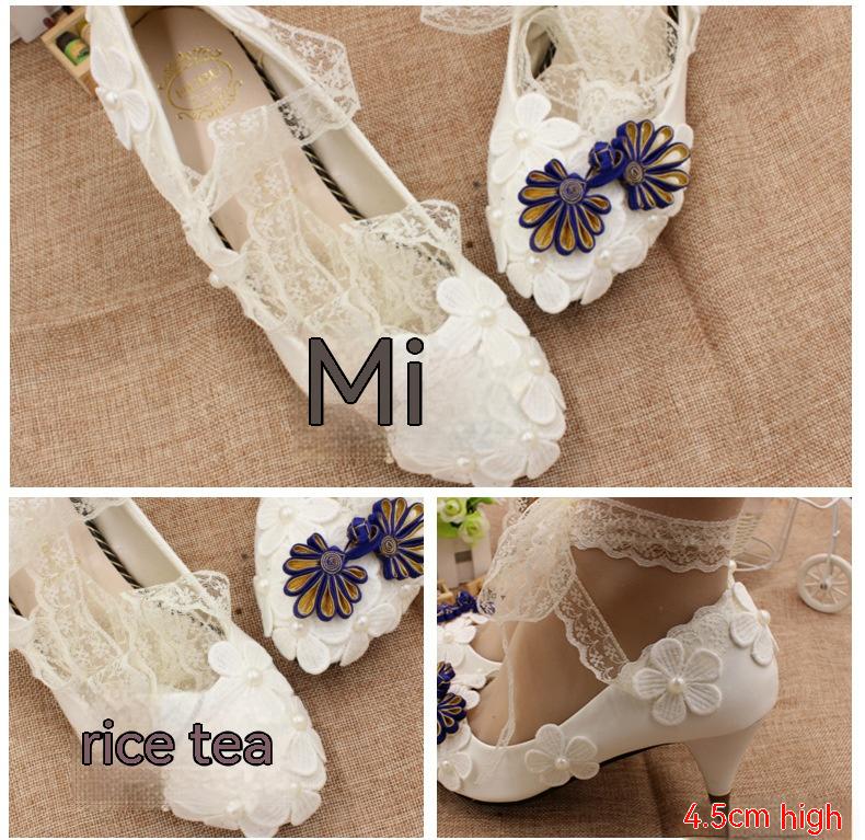 Low Heel Plus Size Bridal Shoes Shoes & Bags