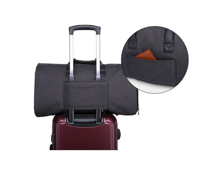 Large-capacity travel bag portable cylinder folding suit bag Shoes & Bags