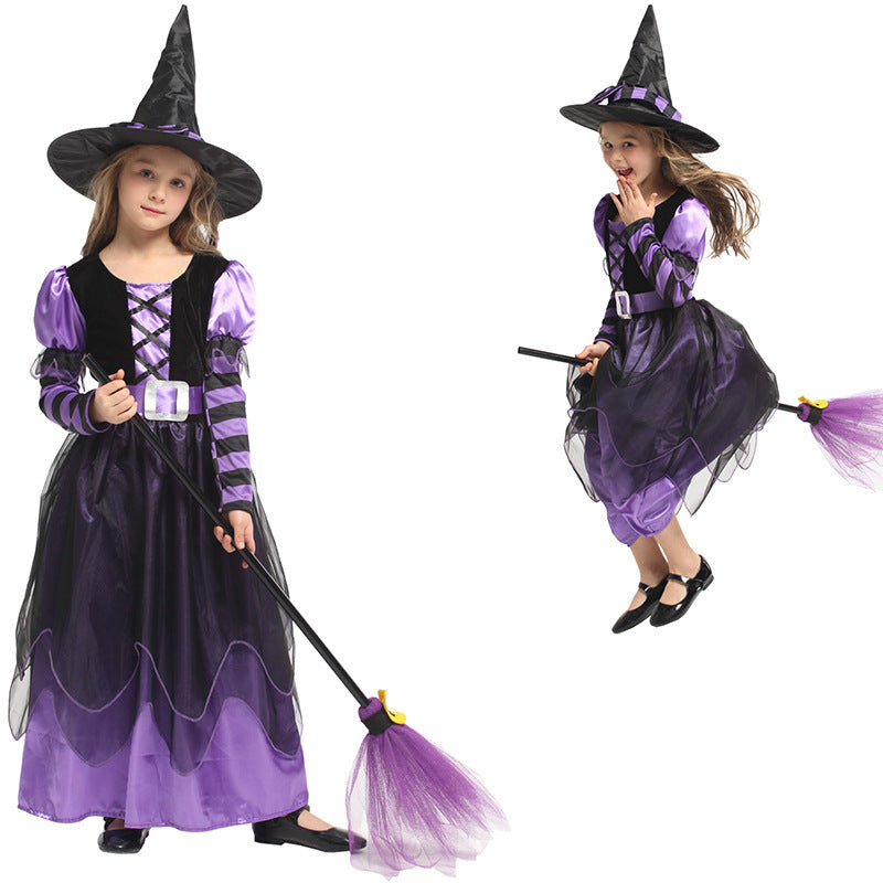 Children's magic witch costume halloween