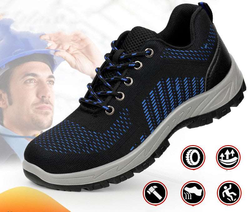 Anti-static, Anti-smashing And Anti-stab Fly Woven Mesh Breathable Safety Shoes Shoes & Bags