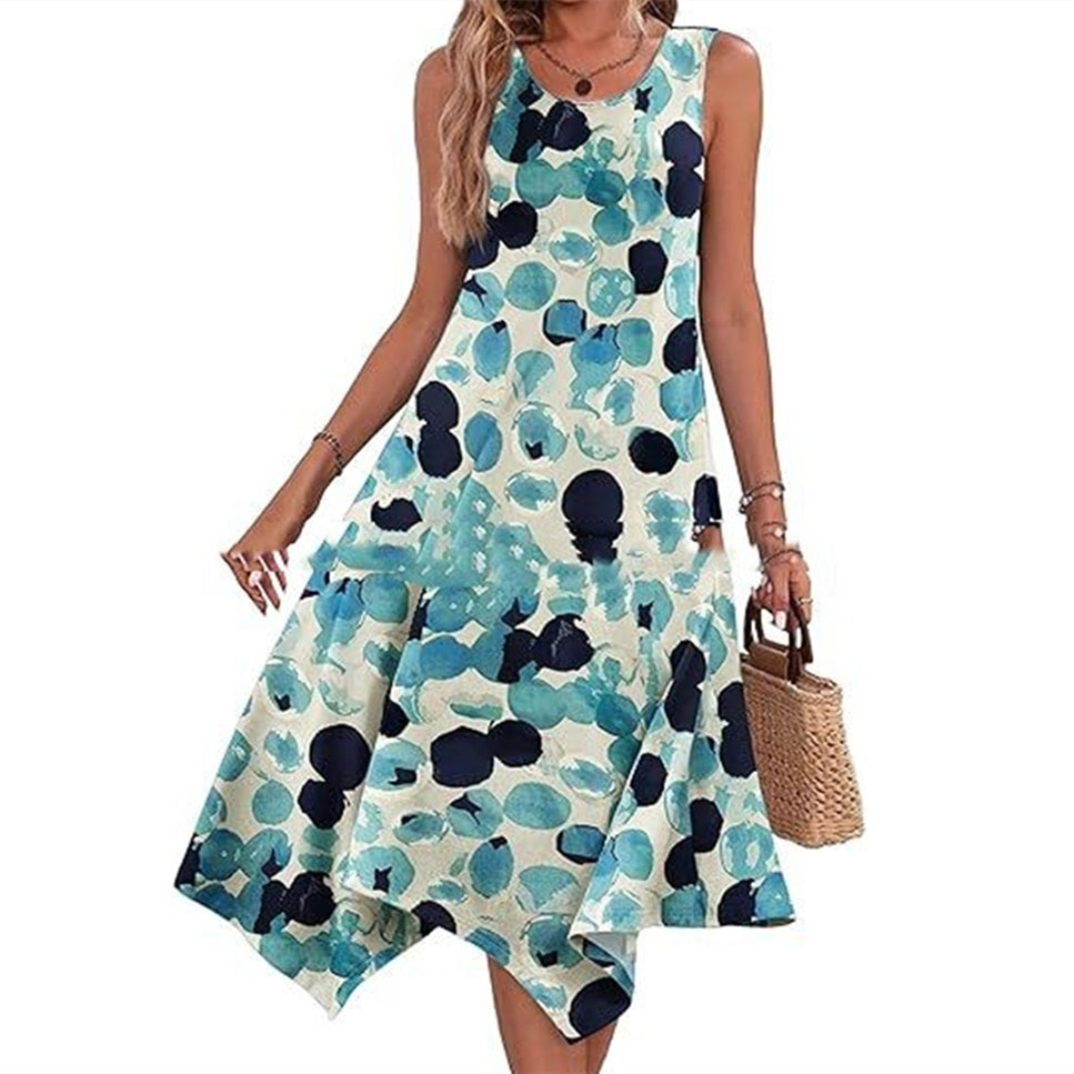 Women's Casual Springsummer Dress Sleeveless apparels & accessories