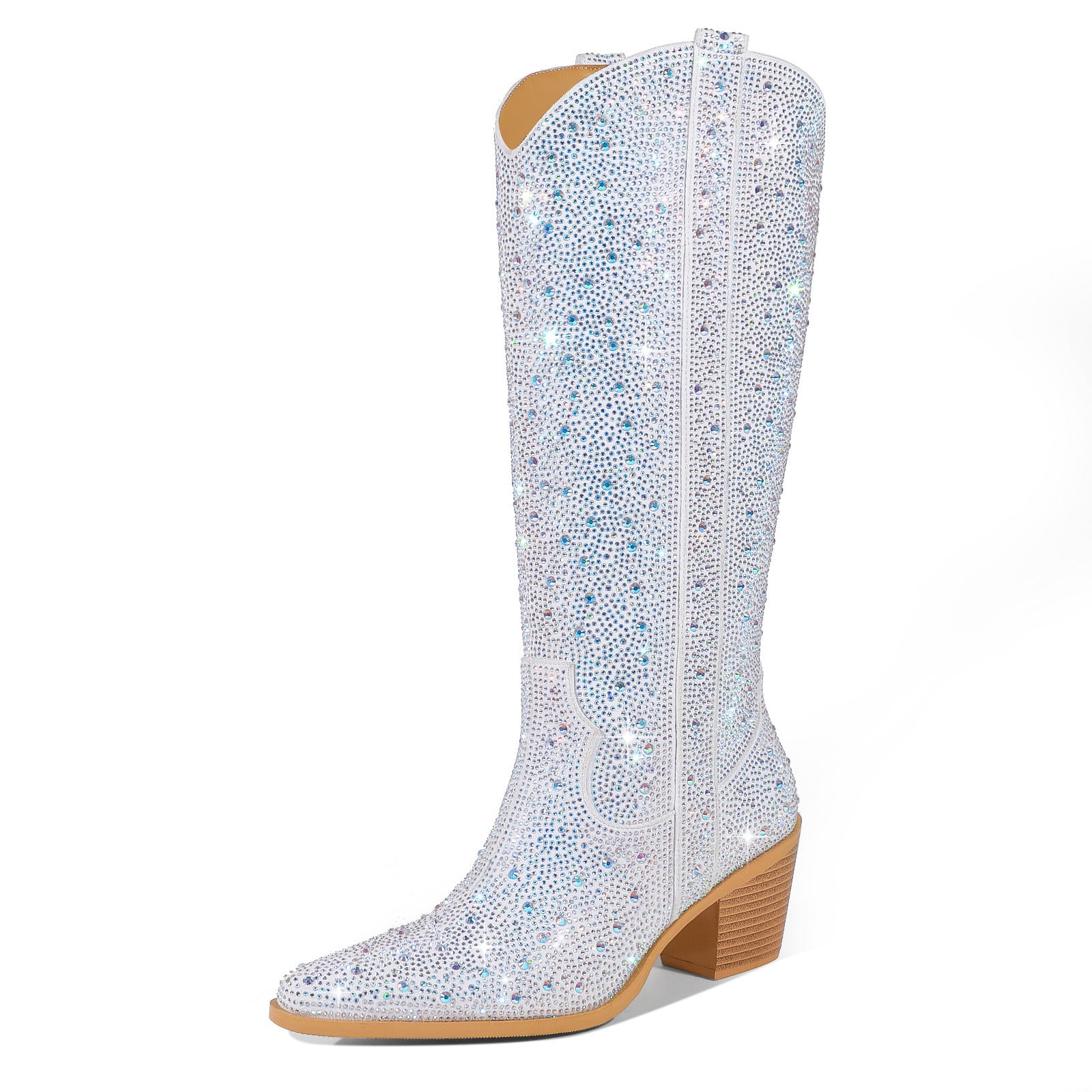 Plus Size Fashion Rhinestone Women's Boots Shoes & Bags