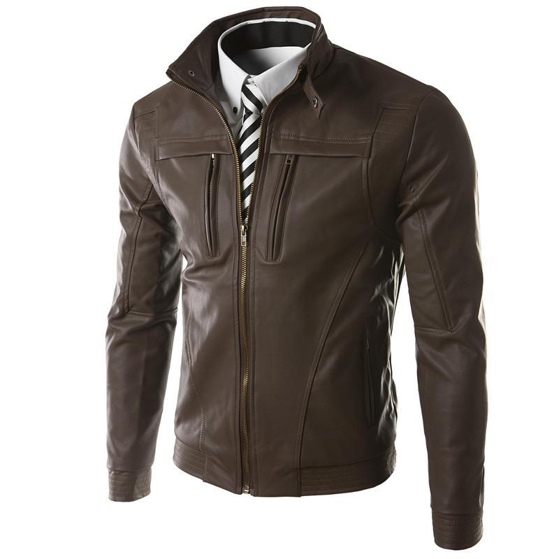 Men's PU leather jacket apparels & accessories