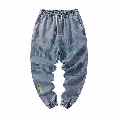 Jeans men's trendy brand loose apparel & accessories