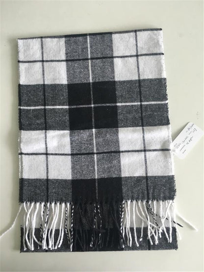 Faux Cashmere Scarf Solid Color Winter Men's Scarves