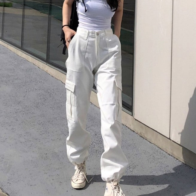 Lace-up leg pocket overalls apparel & accessories