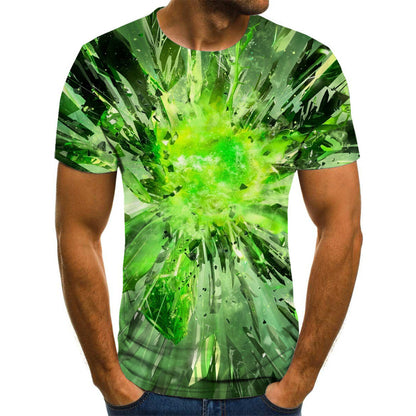 Men's T-shirt summer casual top D printing t-shirt men's T-Shirts & hoodies