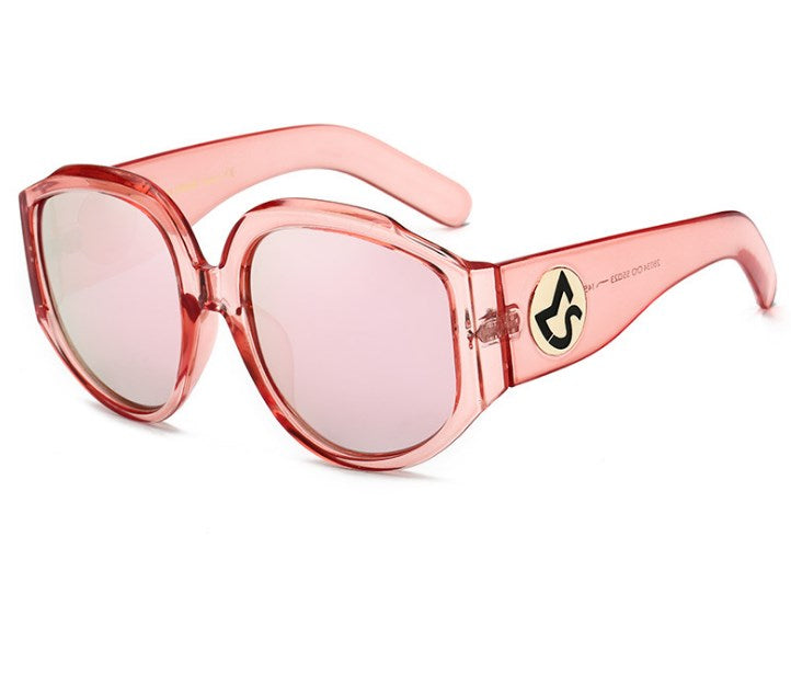 Oversize Women Round Sun Glasses Fashion Ladies Olive Frames Glasses apparel & accessories
