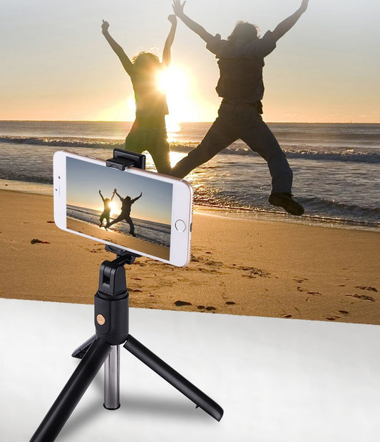 Compatible with Apple, Bluetooth version of stainless steel tripod Gadgets