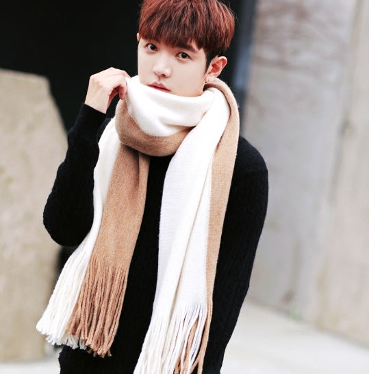 Men Scarves Can Match Colors Fashion Men's Scarves