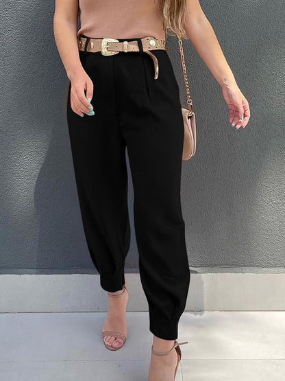 High Waist Cropped Pants apparel & accessories