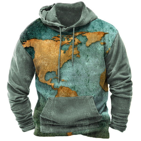 Digital Printing Street Sports Fashion Trend Hoodie T-Shirt