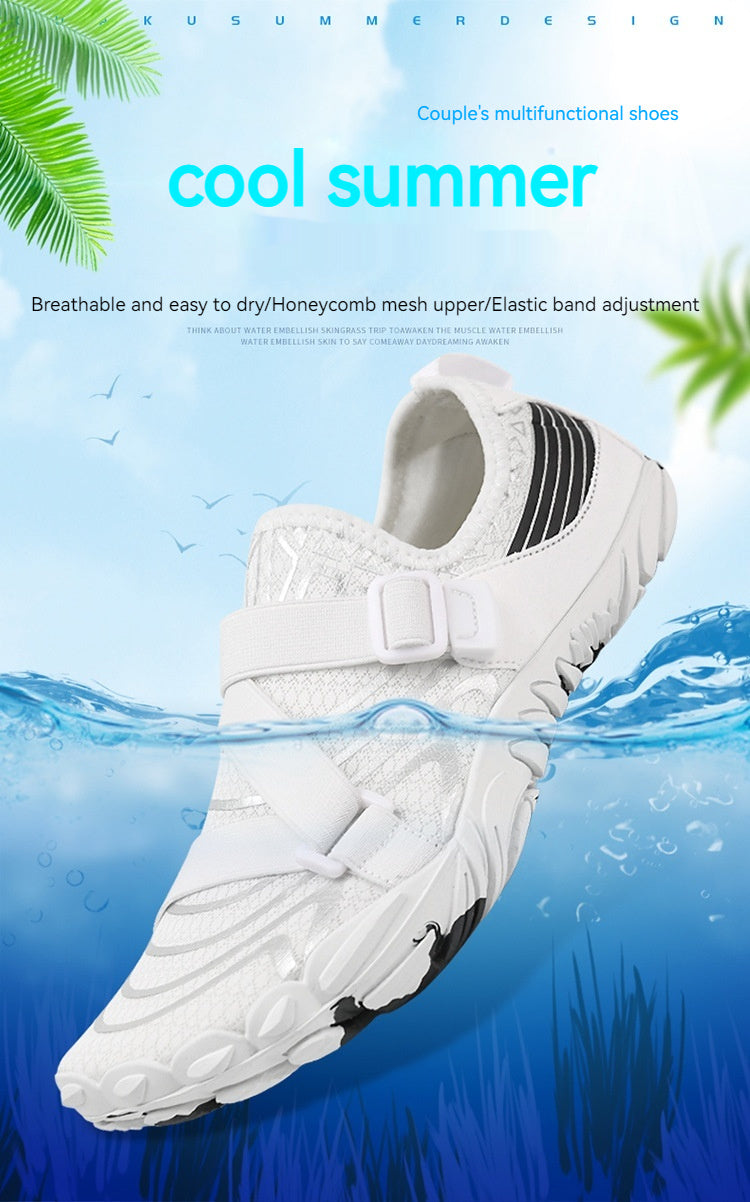 Outdoor Couple Five Finger Swimming Shoes Low-top Breathable Fitness Beach Shoes & Bags