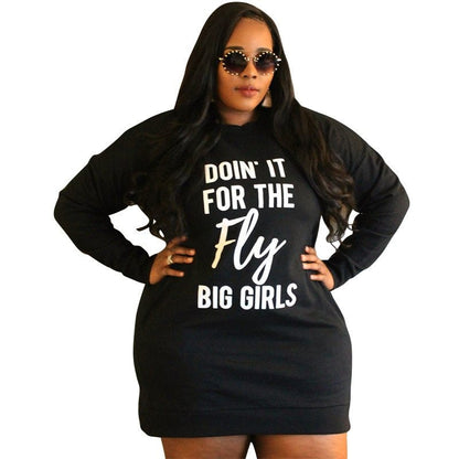 Simple Fashion Plus Size Ladies Sweater Dress Dresses & Tops