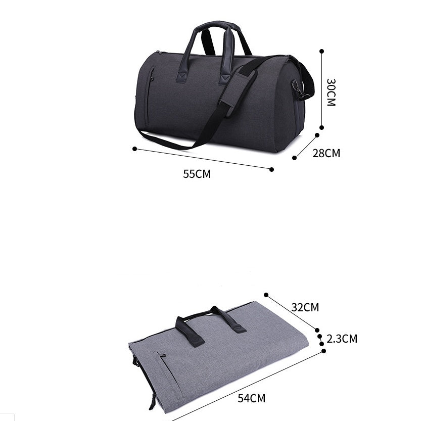 Large-capacity travel bag portable cylinder folding suit bag Shoes & Bags